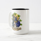 Anubis Bastet Tweekleurige Koffiemok (Voorkant links)