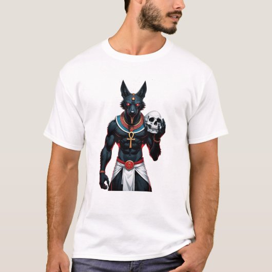 Anubis – Beschermer van de Onderwereld T-shirt (Voorkant)