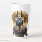 Anubis – Beschermer van het hiernamaals | Egyptisc Latte Mok (Voorkant)