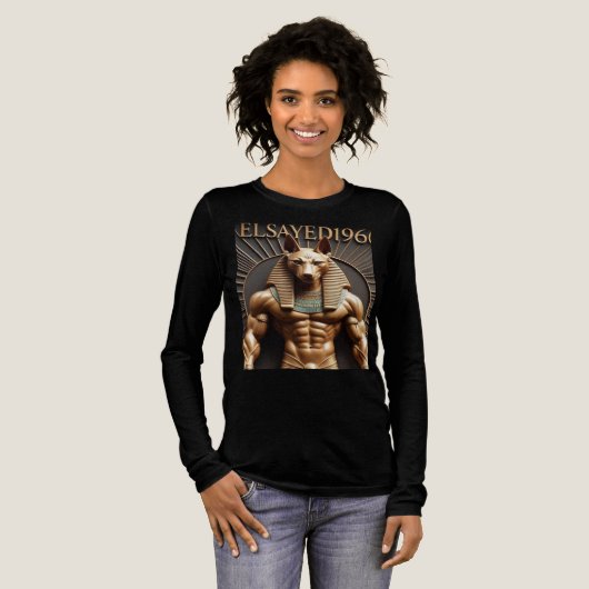 Anubis: Bewaker van de Onderwereld Tri-Blend Shirt (Voorkant)