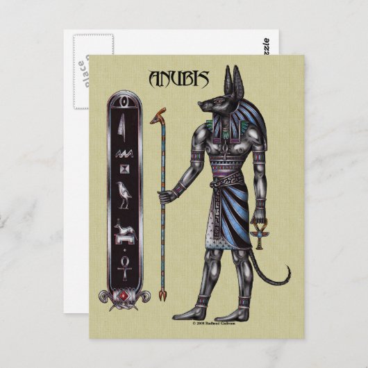 Anubis Briefkaart (Voorkant / Achterkant)