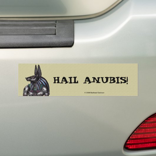 Anubis Bumpersticker (Op auto)