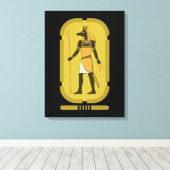 Anubis Canvas afdrukken (Insitu (Houten vloer))
