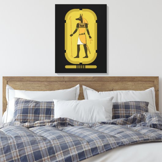 Anubis Canvas Print (Insitu (Slaapkamer))