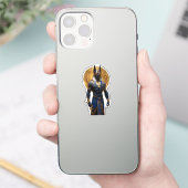 Anubis de Beschermer – Volledig Lichaam met Ankh Sticker (Telefoon)