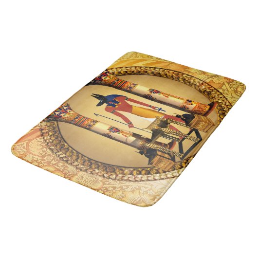 Anubis de egyptische god badmat (Gekanteld)