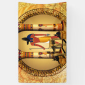 Anubis, de egyptische god spandoek (Verticaal)