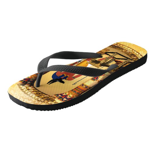 Anubis de egyptische god teenslippers (Schuin)