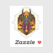 Anubis, de Egyptische god van de doden Sticker (Vel)