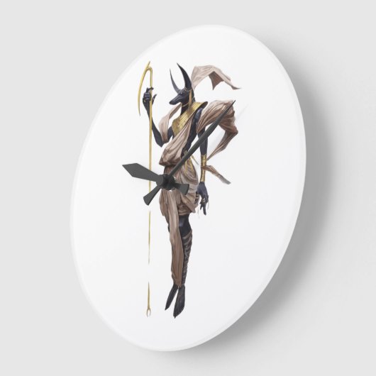 Anubis, de oude god van de doden grote klok (Hoek)