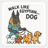 Anubis Dog Sacred Premium Vinyl Sticker (Voorkant)