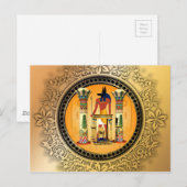 Anubis, egypte briefkaart (Voorkant / Achterkant)