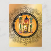 Anubis, egypte briefkaart (Voorkant)