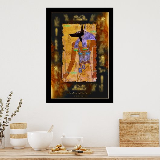 ANUBIS Egyptian Art Poster (Keuken)