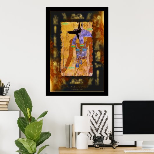 ANUBIS Egyptian Art Poster (Thuiskantoor)