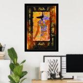 ANUBIS Egyptian God Art Poster (Thuiskantoor)