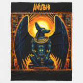 Anubis Egyptian God Fleece Blanket (Voorkant)