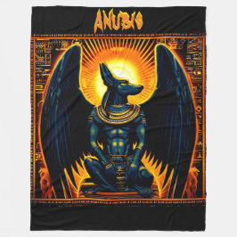 Anubis Egyptian God Fleece Blanket Deken