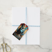 Anubis Egyptian God Jackal of Man Cadeaulabel (Met Touw)