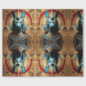 Anubis Egyptian God Jackal of Man Cadeaupapier (Vlak)