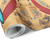 Anubis Egyptian God Jackal of Man Cadeaupapier (Rol Hoek)