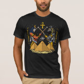 Anubis Egyptian God Ra Ankh Eye of Horus Pyramids T-shirt (Voorkant)