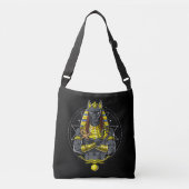 Anubis Egyptian Wolf God Egypt Ankh Mythology Crossbody Tas (Voorkant)
