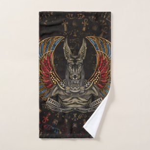 Anubis - Egyptische God Bad Handdoek