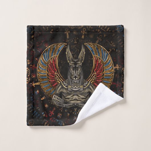 Anubis - Egyptische God Bad Handdoek (Wasdoekje)
