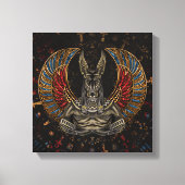 Anubis - Egyptische God Canvas Afdruk (Voorkant)