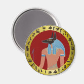 Anubis, Egyptische God Magneet (Voorkant / Achterkant)