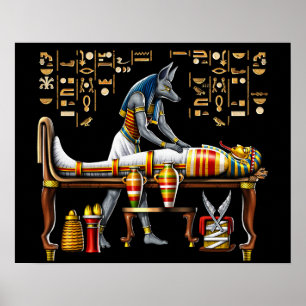 Anubis Egyptische God Poster