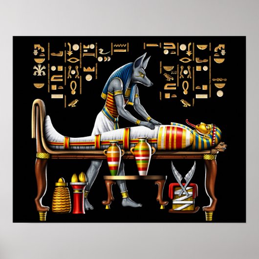Anubis Egyptische God Poster (Voorkant)