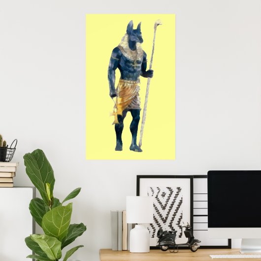 Anubis Egyptische God Poster (Thuiskantoor)