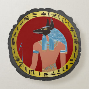 Anubis, Egyptische God Rond Kussen
