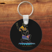 ANUBIS Egyptische God Sleutelhanger (Voorkant)