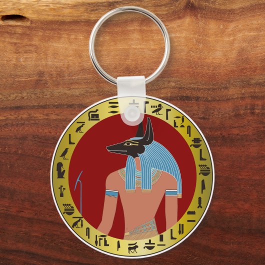Anubis, Egyptische God Sleutelhanger (Voorkant)