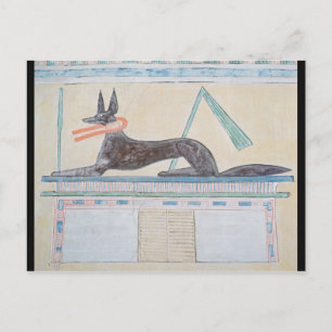 Anubis, Egyptische god van de doden Briefkaart