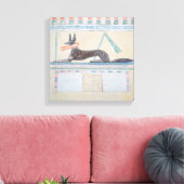 Anubis, Egyptische god van de doden Canvas Afdruk (Insitu (Woonkamer))