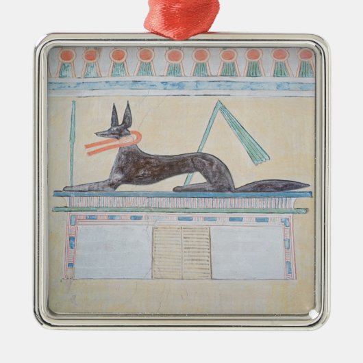 Anubis, Egyptische god van de doden Metalen Ornament (Voorkant)