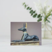 Anubis, Egyptische god van de doden uit een borst Briefkaart (Staand voorkant)