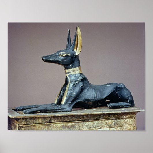 Anubis, Egyptische god van de doden uit een borst Poster (Voorkant)