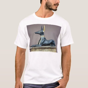 Anubis, Egyptische god van de doden uit een borst T-shirt