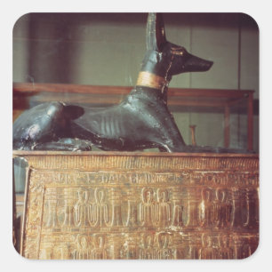 Anubis, Egyptische god van de doden Vierkante Sticker