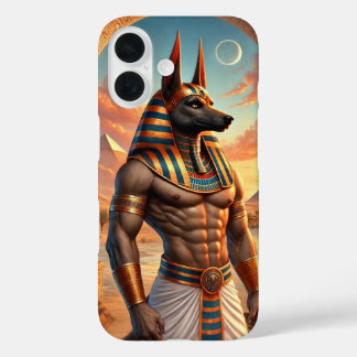 Anubis, Egyptische god van de onderwereld iPhone 16 Hoesje