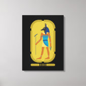 Anubis Egyptische God van Mummificatie Canvas Afdruk (Voorkant)