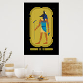 Anubis Egyptische God van Mummificatie Poster (Keuken)