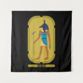 Anubis Egyptische God van Mummificatie Wandkleed (Voorkant)