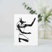 Anubis, Egyptische hiërogliefen Briefkaart (Staand voorkant)