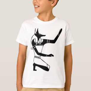 Anubis, Egyptische hiërogliefen T-shirt